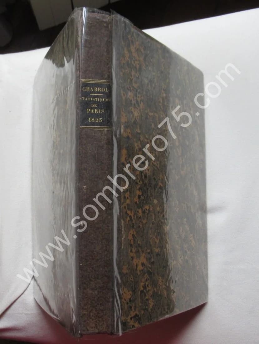 Recherches Statistiques sur la Ville de Paris et le Département de la Seine. 1823