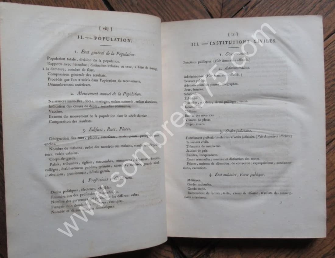 Recherches Statistiques sur la Ville de Paris et le Département de la Seine. 1823 - Image 11