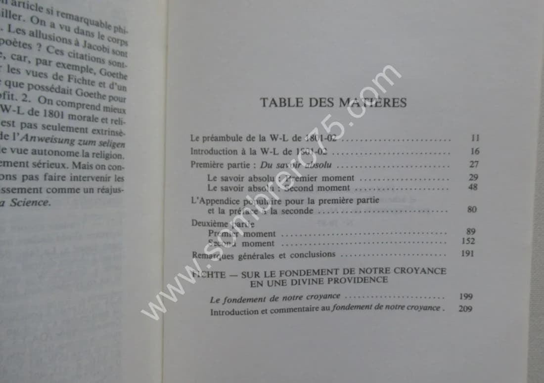 Doctrine de la Science 1801-1802 et textes annexes. 2 Vol. J. G. FICHTE - Image 6