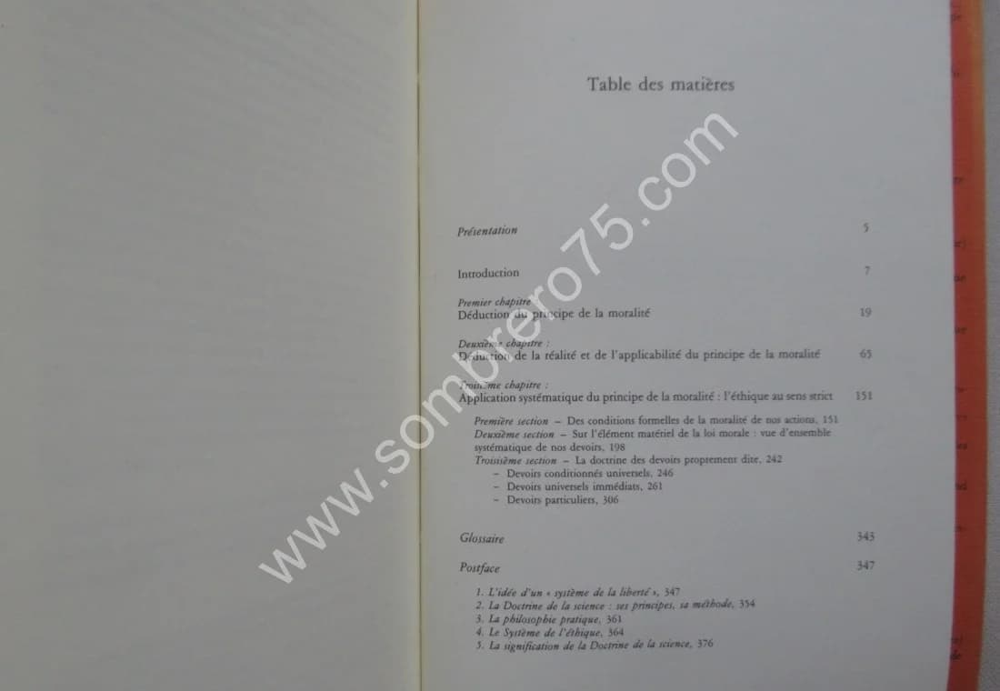 Le Système de l'Ethique selon les Principes de la Doctrine de la Science. FICHTE - Image 4