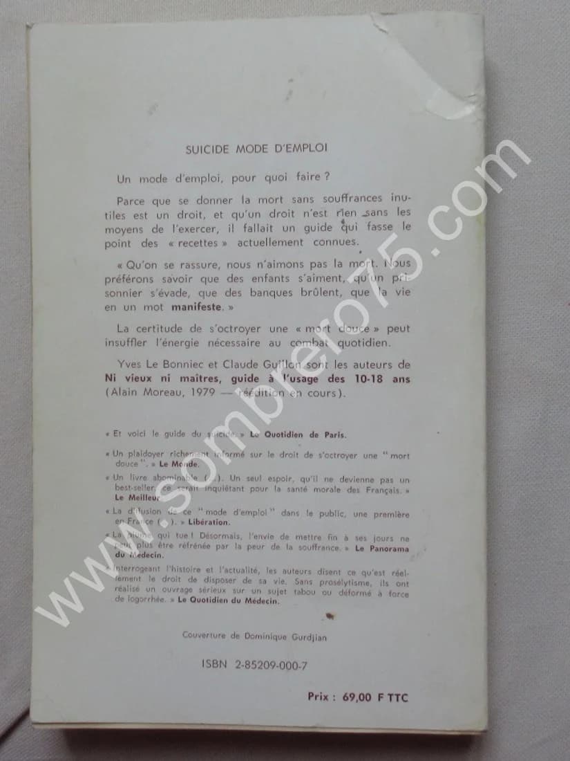 Suicide Mode d'Emploi. - Yves Le Bonniec - Image 4