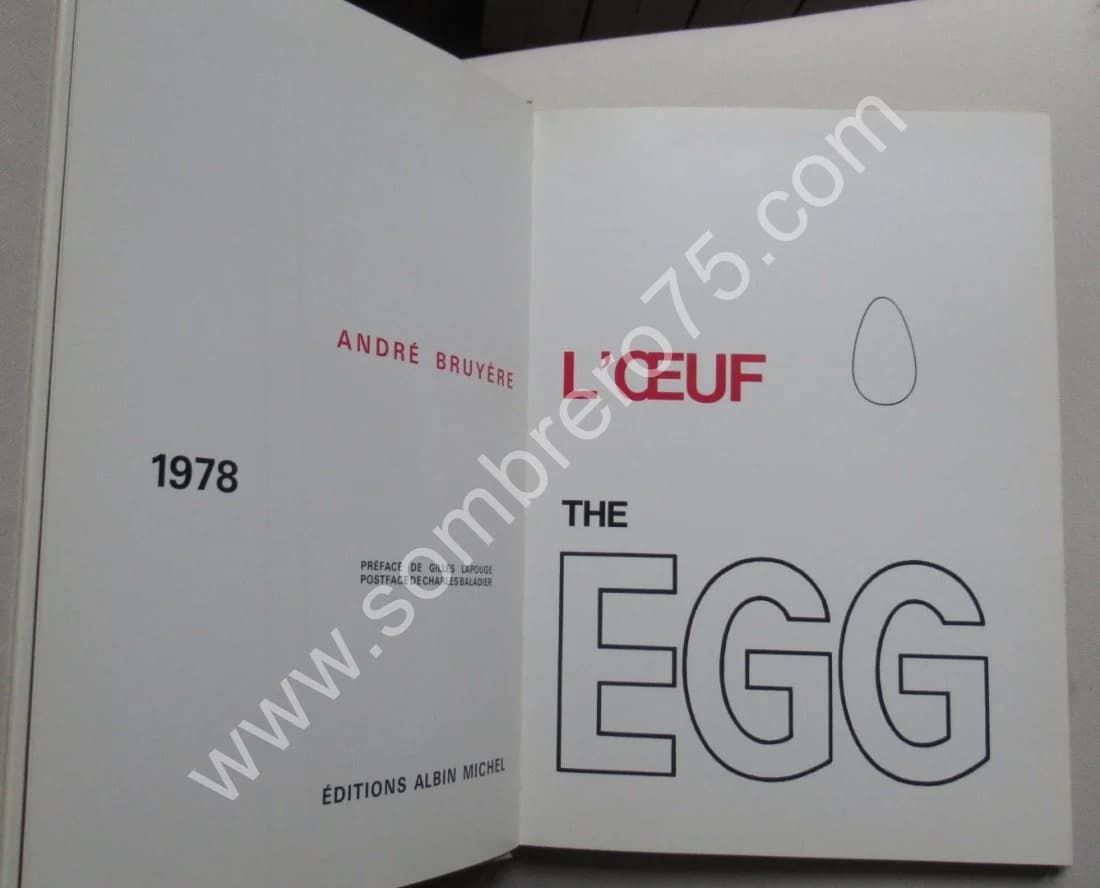 L'Oeuf - The Egg. André BRUYERE - Image 3