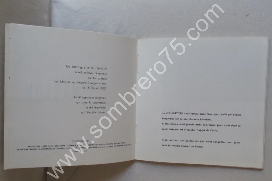 André MASSON - Peintures 1960-1961.. Litho - Image 4