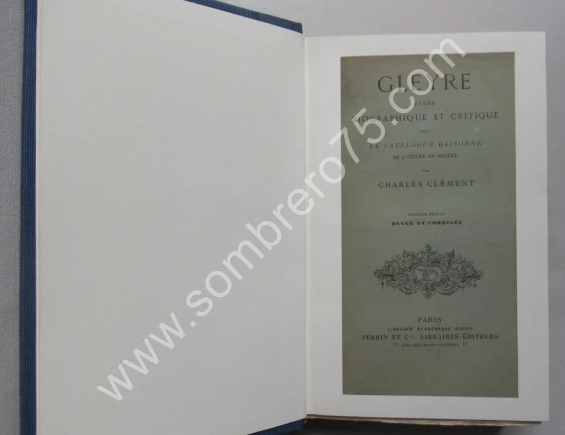 Gleyre - Etude - Catalogue Raisonné. Charles CLEMENT 1886 - Image 2