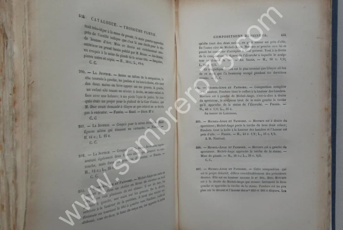 Gleyre - Etude - Catalogue Raisonné. Charles CLEMENT 1886 - Image 5