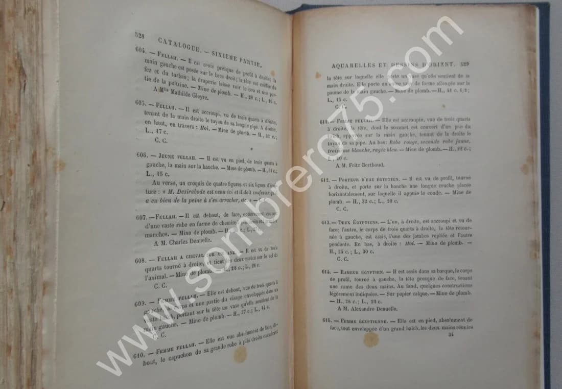 Gleyre - Etude - Catalogue Raisonné. Charles CLEMENT 1886 - Image 6