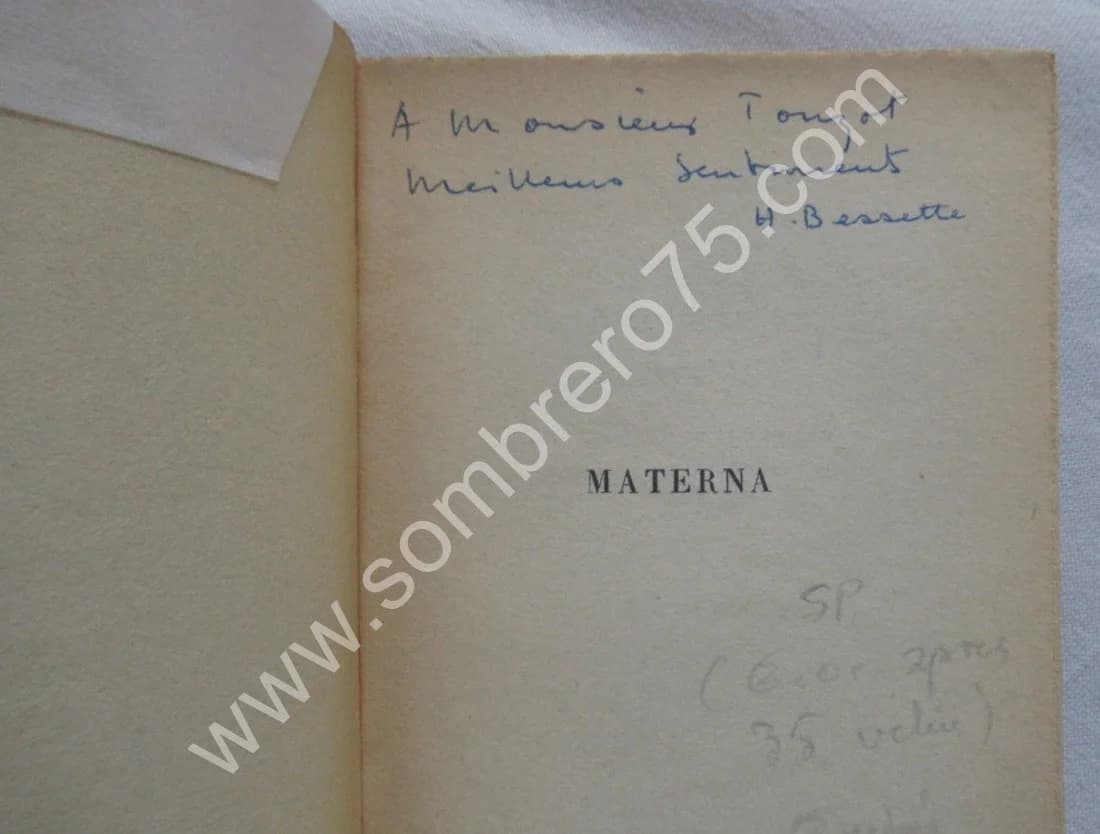 Materna.. 1954. S.P. + Envoi - Image 5