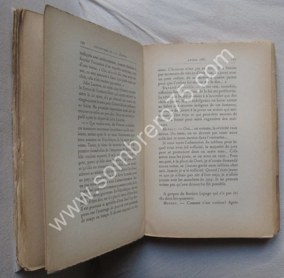 Entretiens de J J HENNER. Emile DURAND GREVILLE (1878-1888) - Image 5