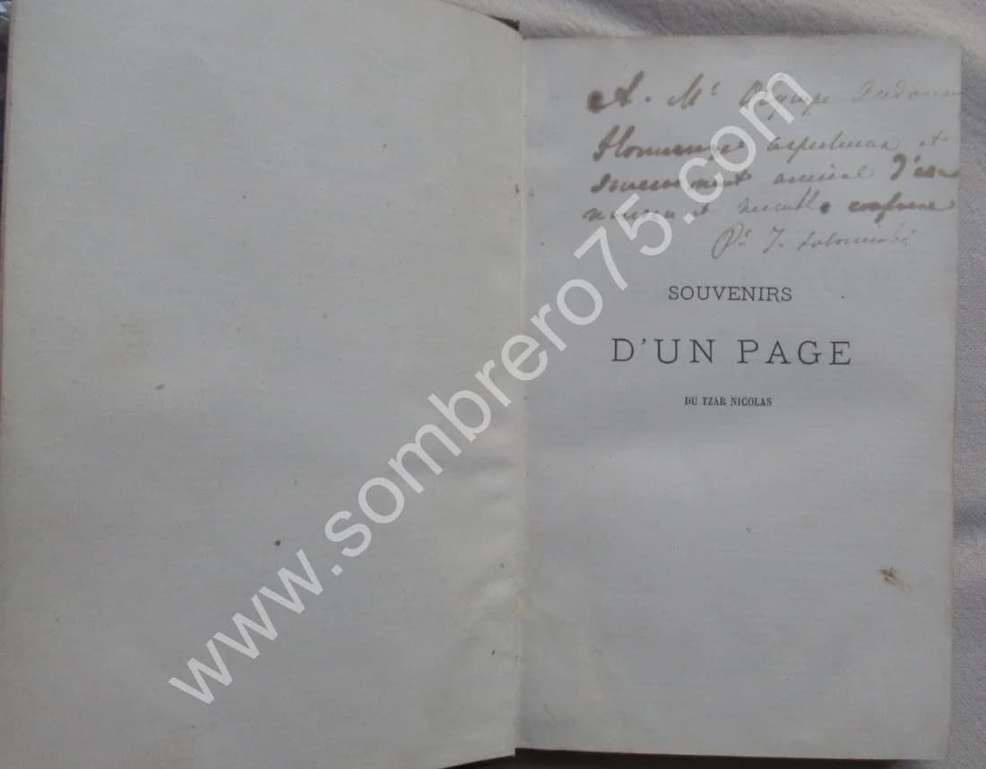 Souvenirs d'un Page du Tzar Nicolas. Prince Joseph LUBOMIRSKI. Envoi - Image 3
