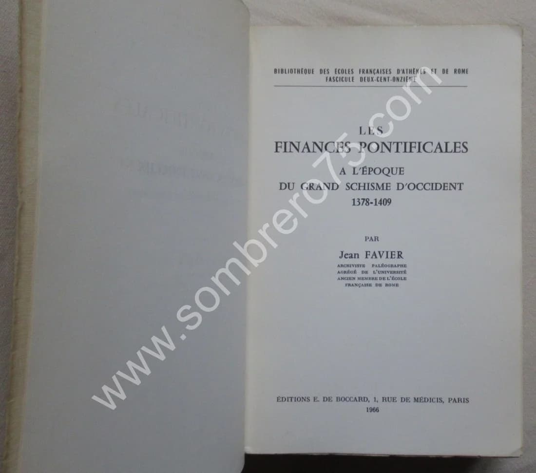 Les Finances Pontificales à l'Epoque du Grand Schisme d'Occident 1378-1409 - Image 3