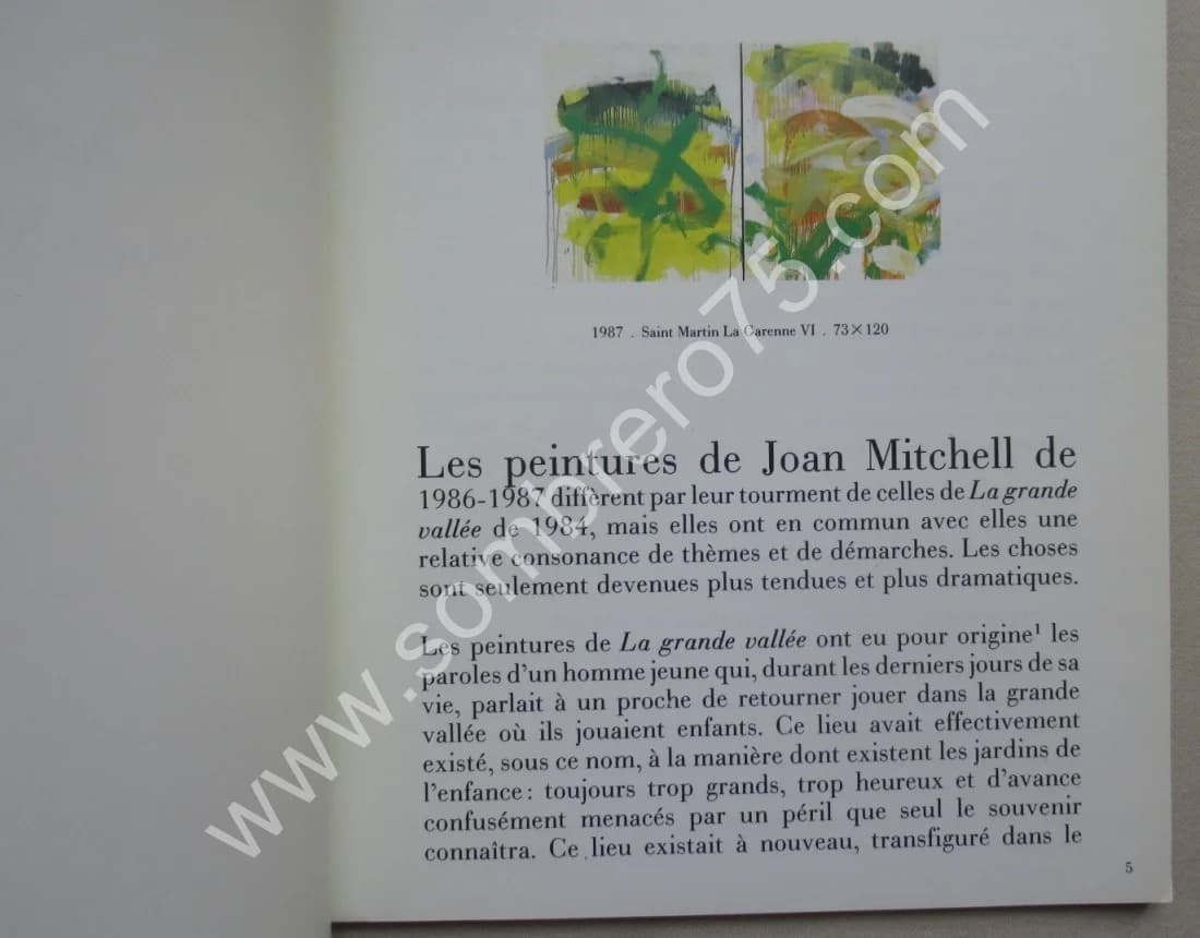 Joan Mitchell Peintures 1986 & 1987. River Lille Chord - Image 5