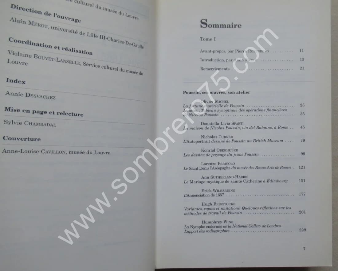 Nicolas Poussin 1594-1665 - 2 Tomes - Colloque 19/21 octobre 1994 - Image 5
