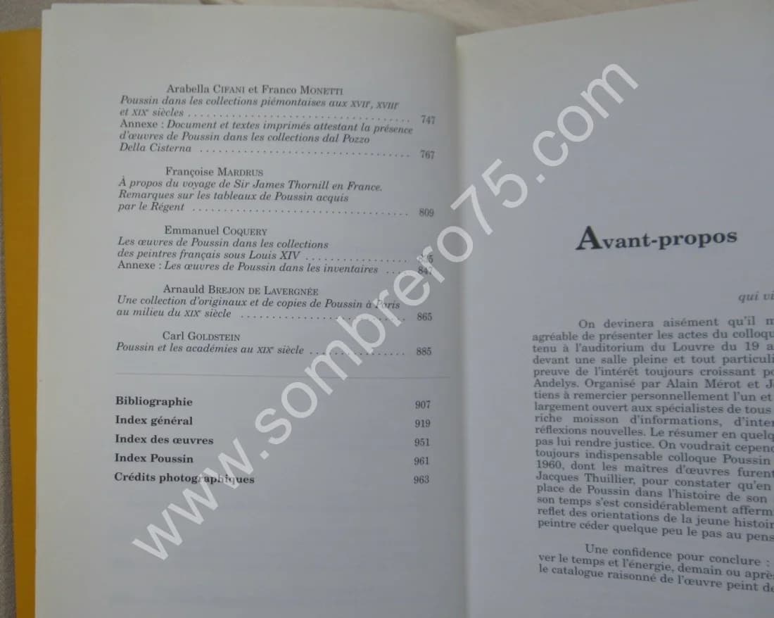 Nicolas Poussin 1594-1665 - 2 Tomes - Colloque 19/21 octobre 1994 - Image 7