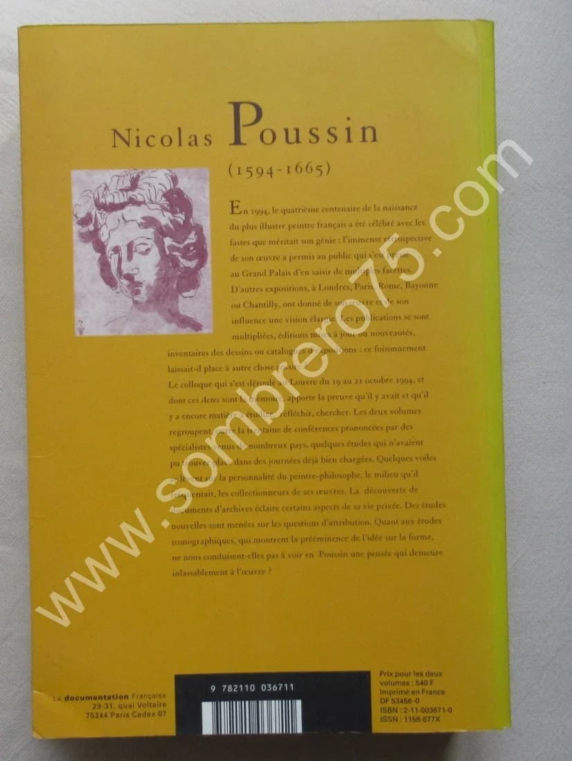 Nicolas Poussin 1594-1665 - 2 Tomes - Colloque 19/21 octobre 1994 - Image 10