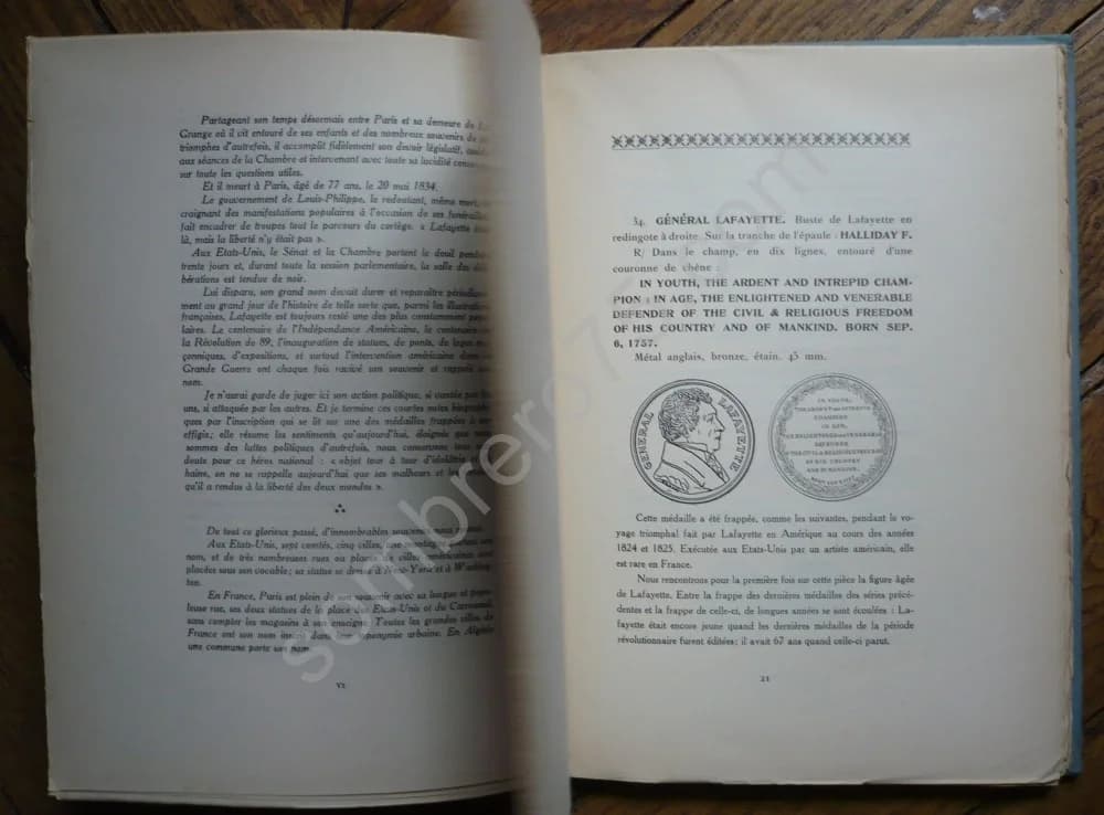 Iconographie Métallique du Général Lafayette Essai de Répertoire - Image 5