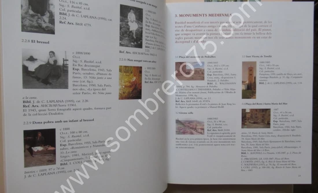 La Pintura de Santiago Rusinol. Coffret 3 T. Mercedes Palau-Ribes O'Callaghan - Image 11