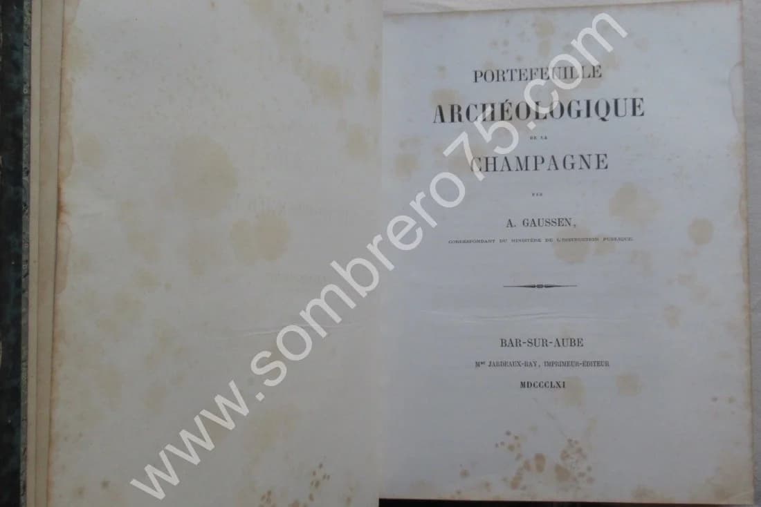 Portefeuille Archéologique de la Champagne.. 1861 - Image 3