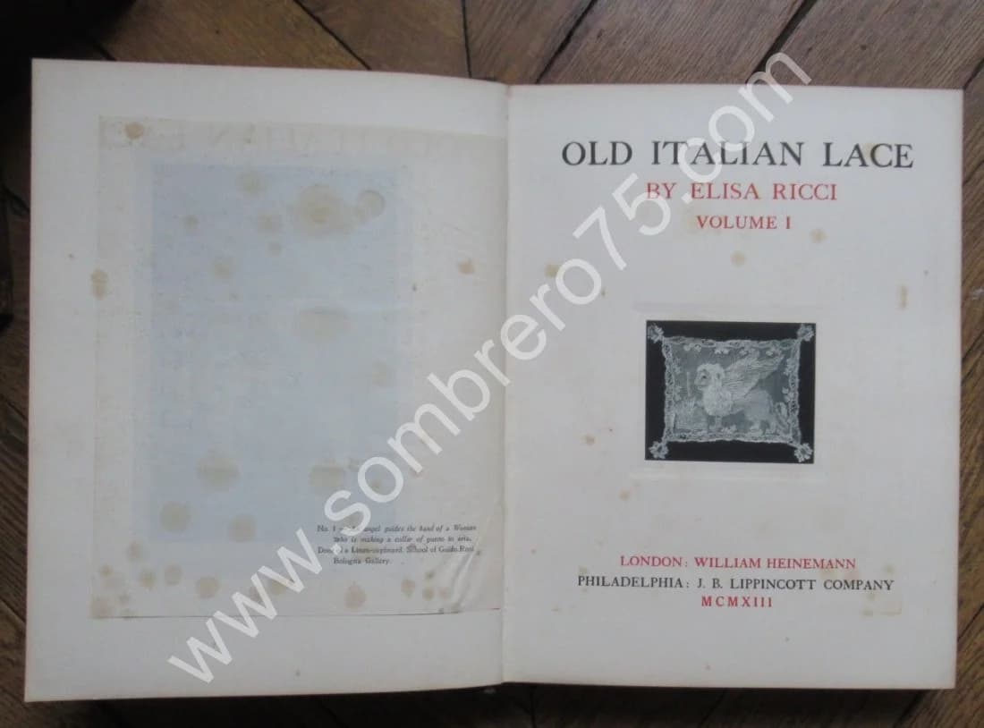 Old Italian Lace by - Volume I et II. 1913 - Image 4