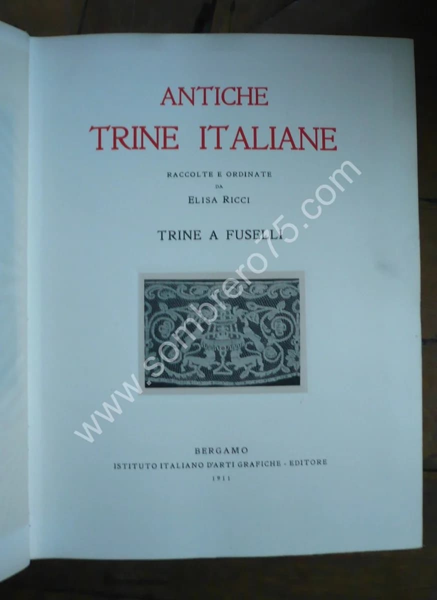 Antiche Trine Italiane. Trine a Fuselli.. 1911 - Image 4