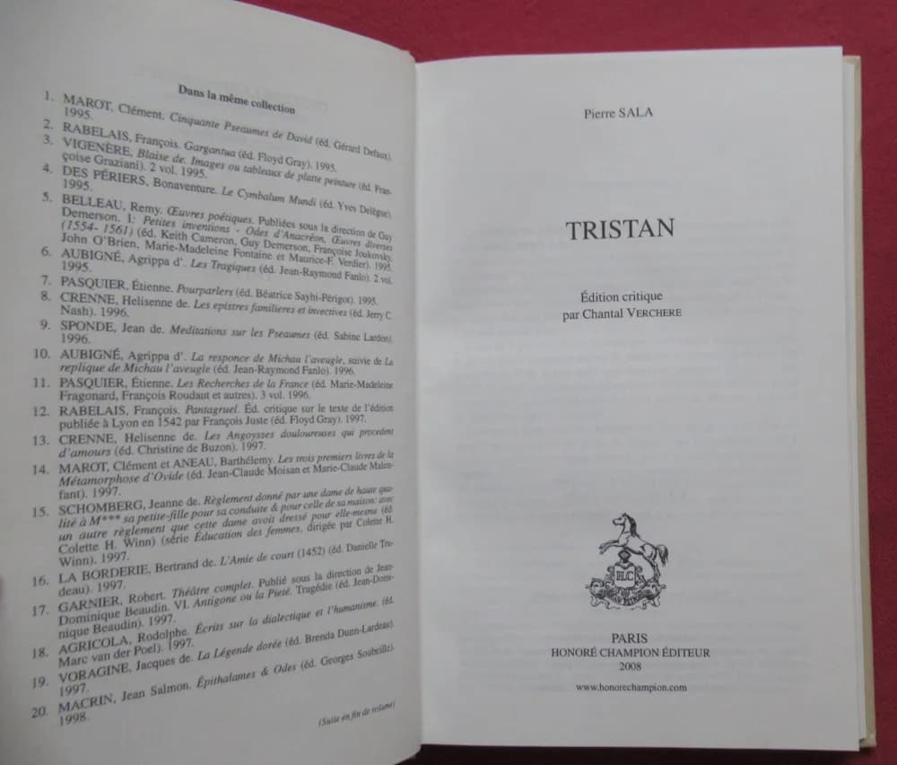 Pierre SALA. Tristan. Chantal VERCHERE. CHAMPION - Image 3