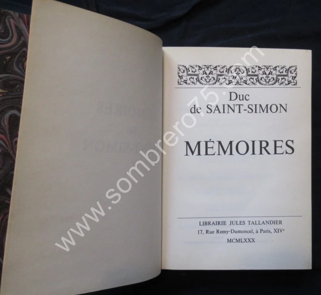 Duc de Saint Simon - Mémoires Saint Simon - 9 Tomes. Tallandier - Image 4