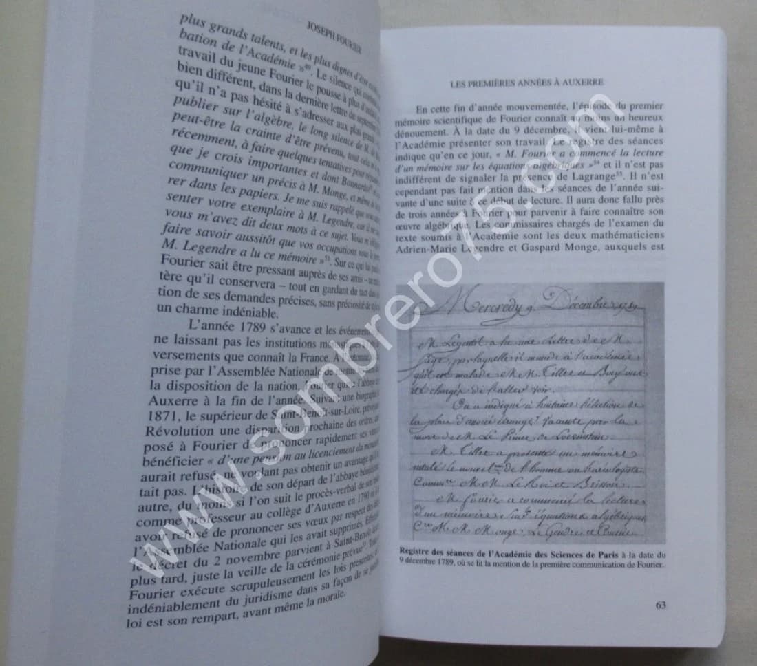 Fourier Créateur de la Physique - Mathématique. - JB ROBERT - Image 5