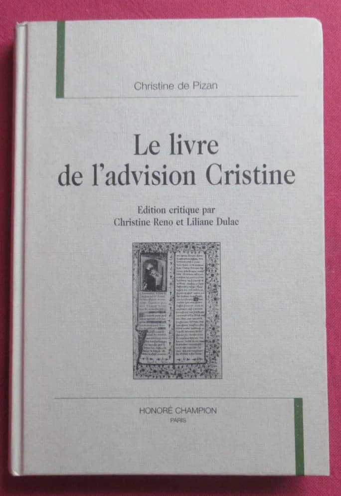 Le Livre de l'Advision Cristine. Christine de PIZAN