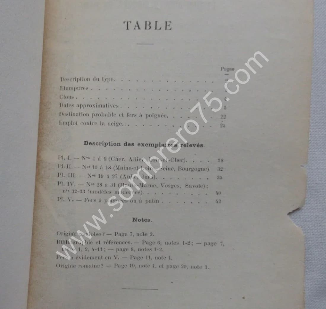 Anciens Fers de Chevaux à double traverse. M J DE SAINT VENANT - Image 2