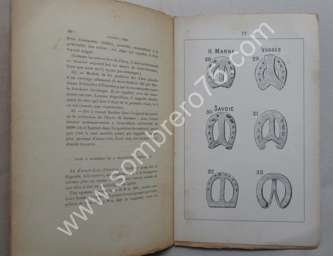 Anciens Fers de Chevaux à double traverse. M J DE SAINT VENANT - Image 3