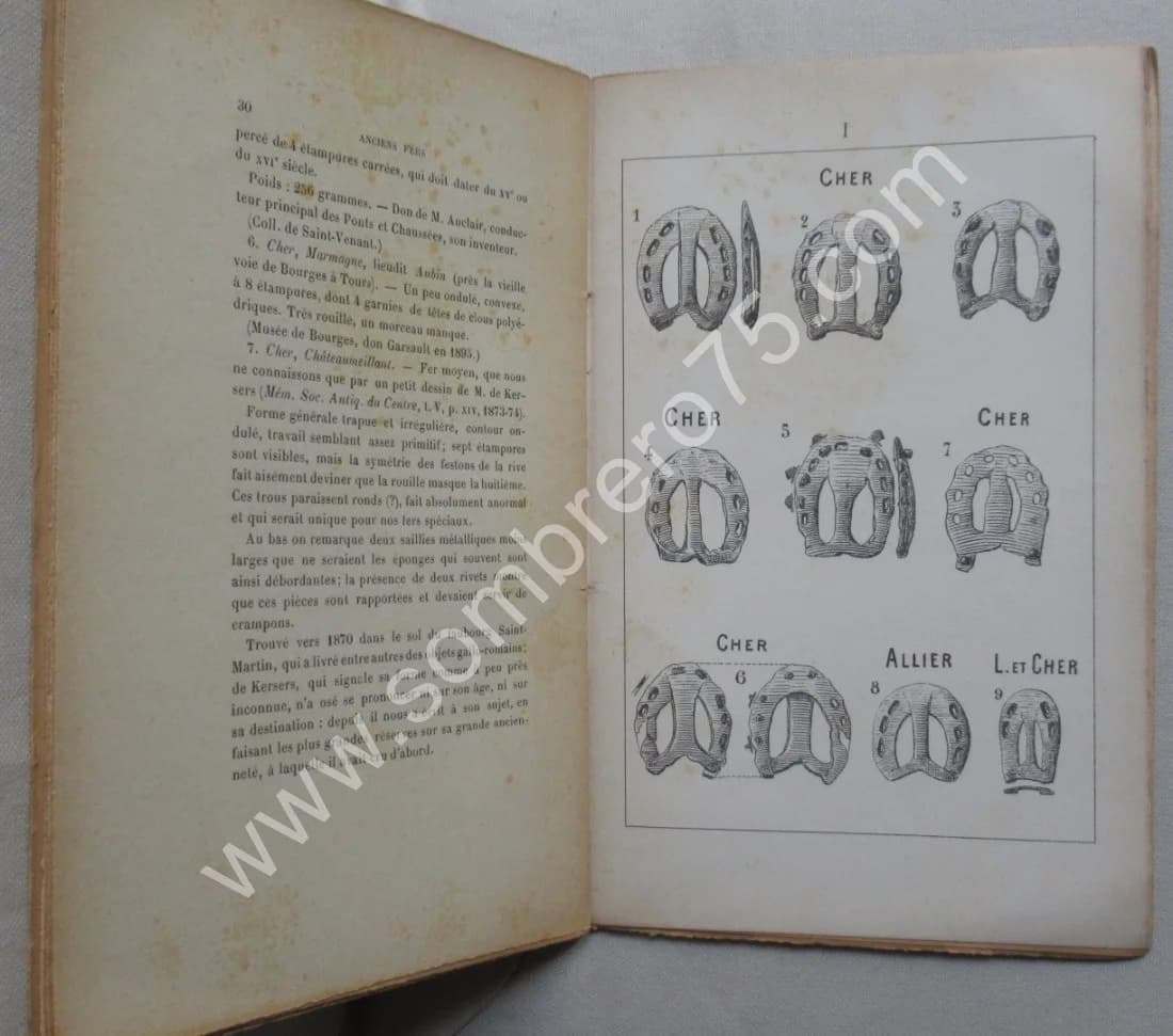 Anciens Fers de Chevaux à double traverse. M J DE SAINT VENANT - Image 4