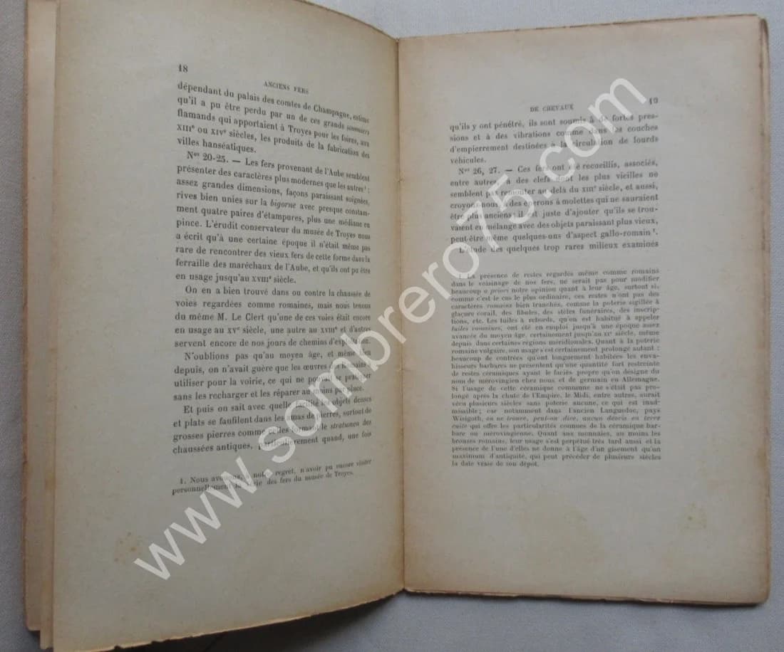 Anciens Fers de Chevaux à double traverse. M J DE SAINT VENANT - Image 6