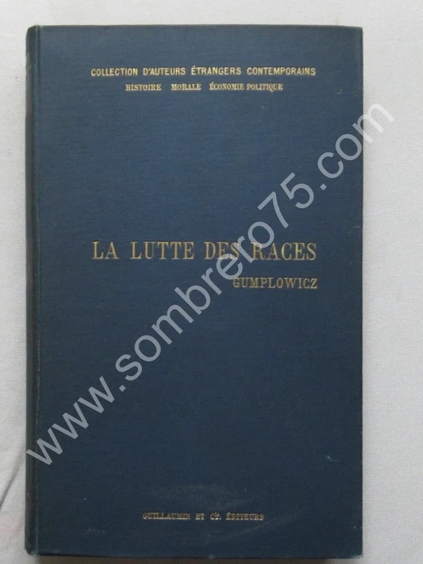 La Lutte des Races. GUMPLOWICZ. 1893 - Image 2