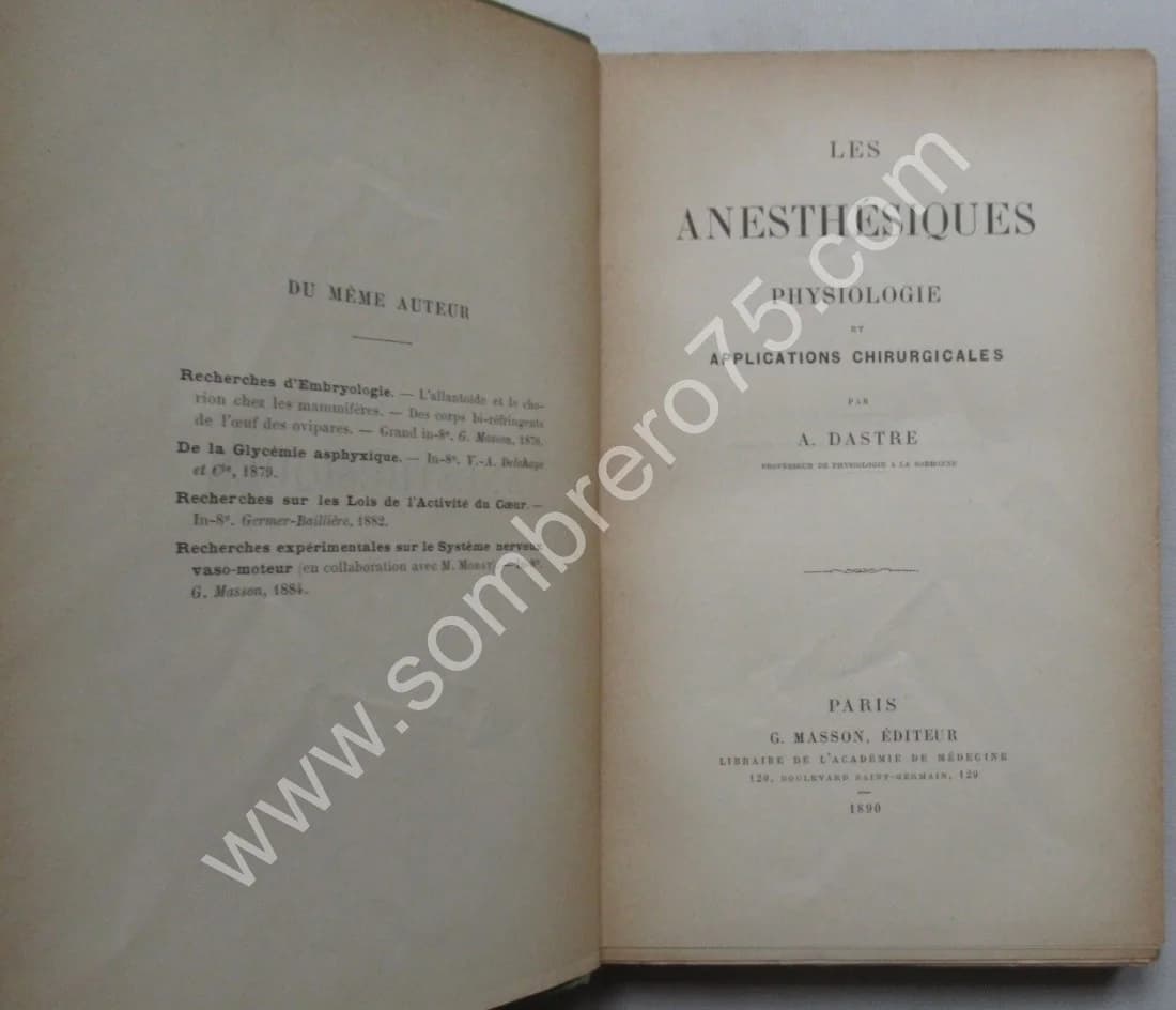 Les Anesthésiques. Physiologie et applications Chirurgicales - Image 4