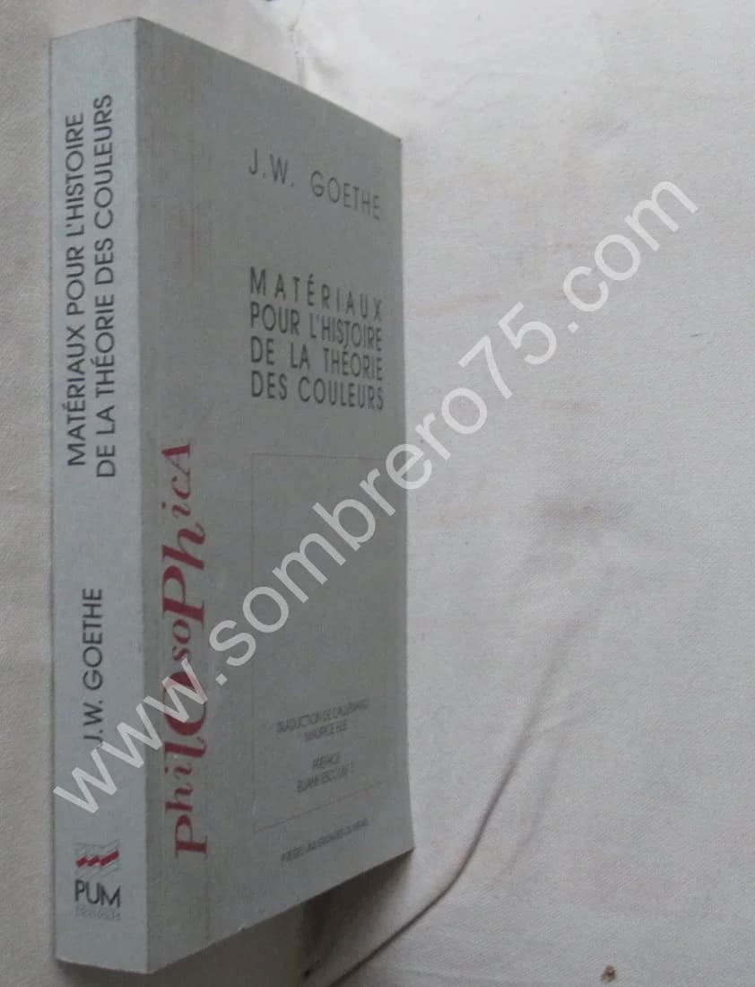 Matériaux pour l'Histoire de la Théorie des Couleurs. J.W. GOETHE - Image 2