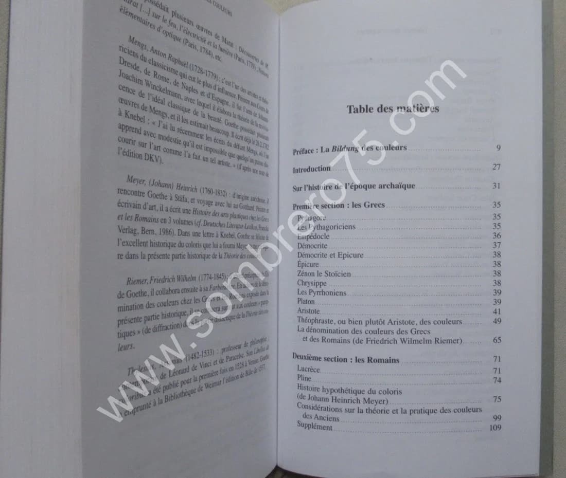 Matériaux pour l'Histoire de la Théorie des Couleurs. J.W. GOETHE - Image 5