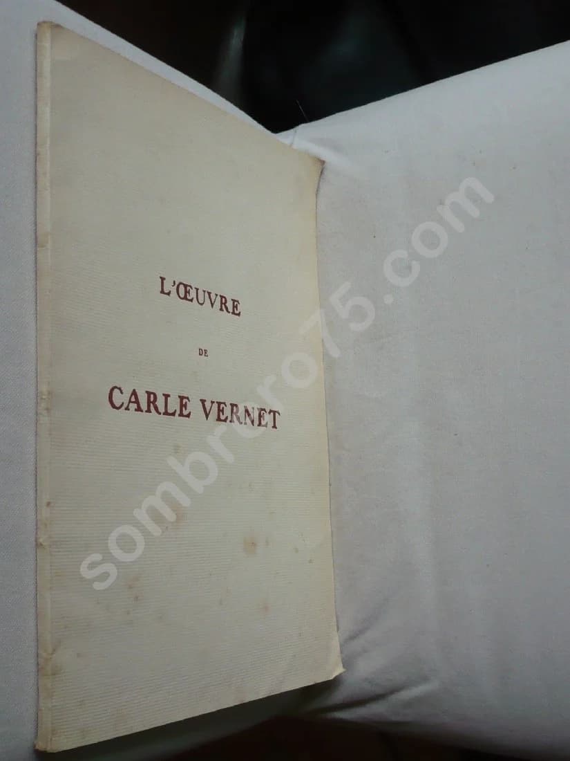Catalogue Analytique de l'Oeuvre de Carle Vernet - Image 2