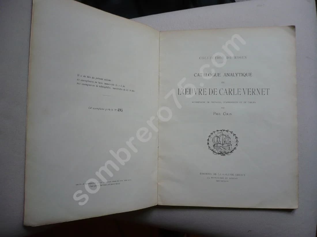 Catalogue Analytique de l'Oeuvre de Carle Vernet - Image 3