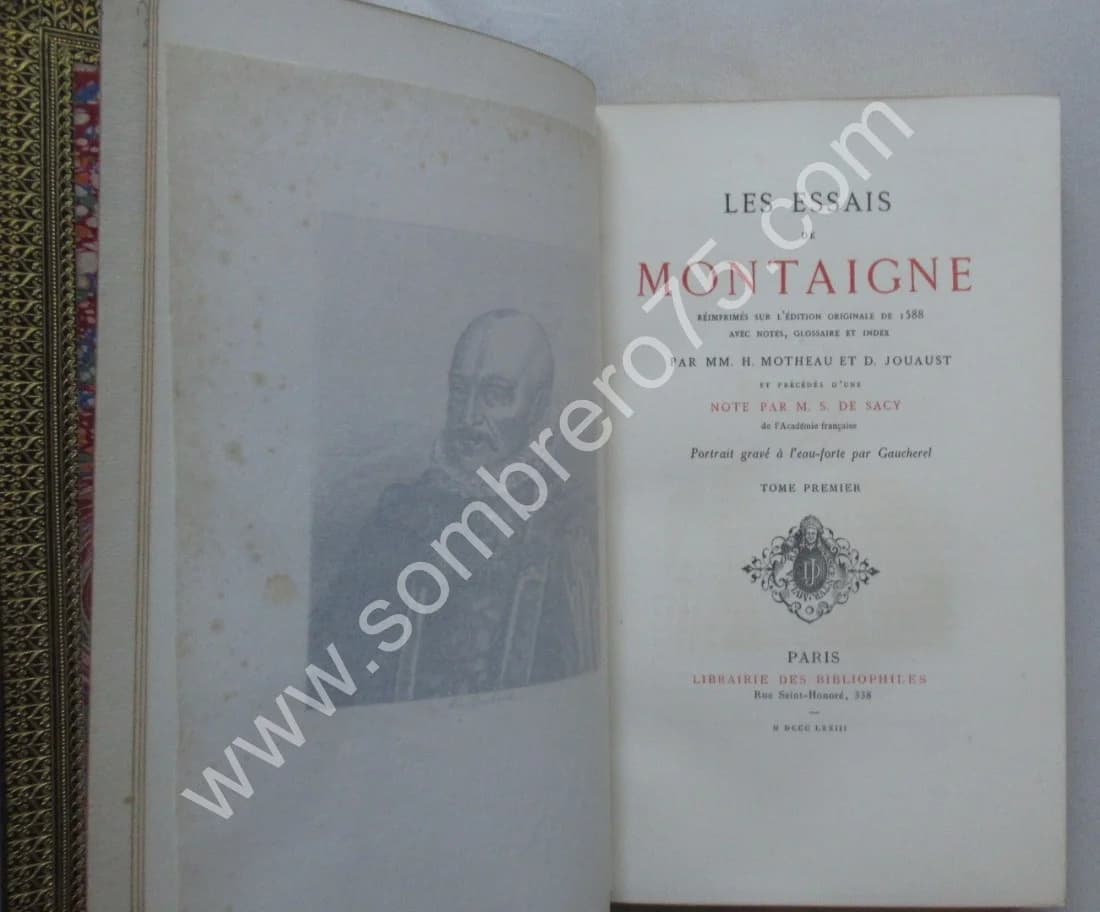 Les Essais de Publiés d' après l'Edition de 1588 - Image 4