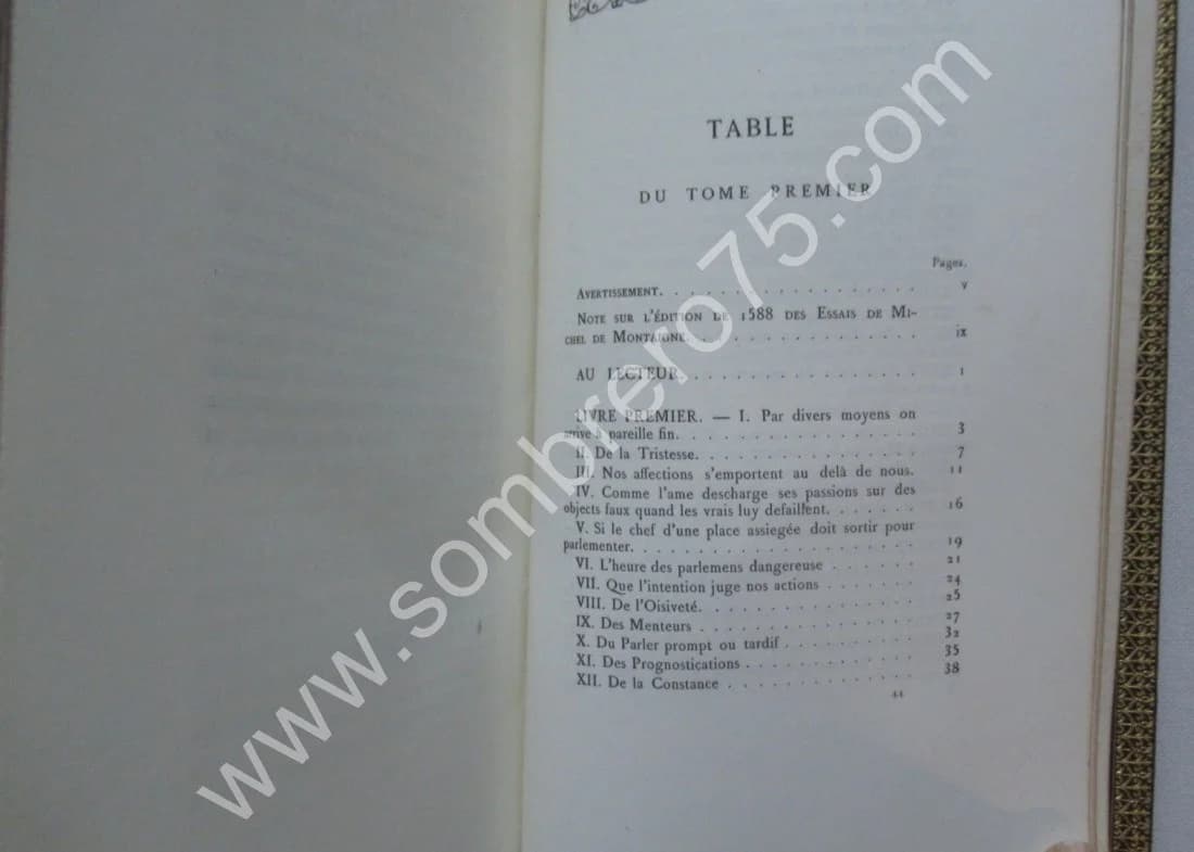 Les Essais de Publiés d' après l'Edition de 1588 - Image 5