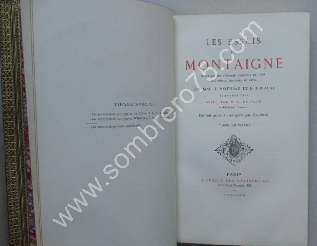 Les Essais de Publiés d' après l'Edition de 1588 - Image 6