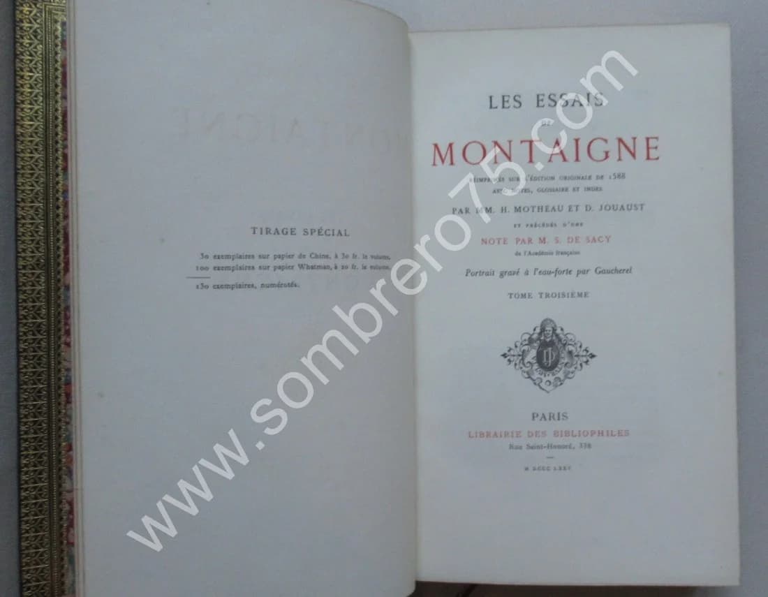 Les Essais de Publiés d' après l'Edition de 1588 - Image 8
