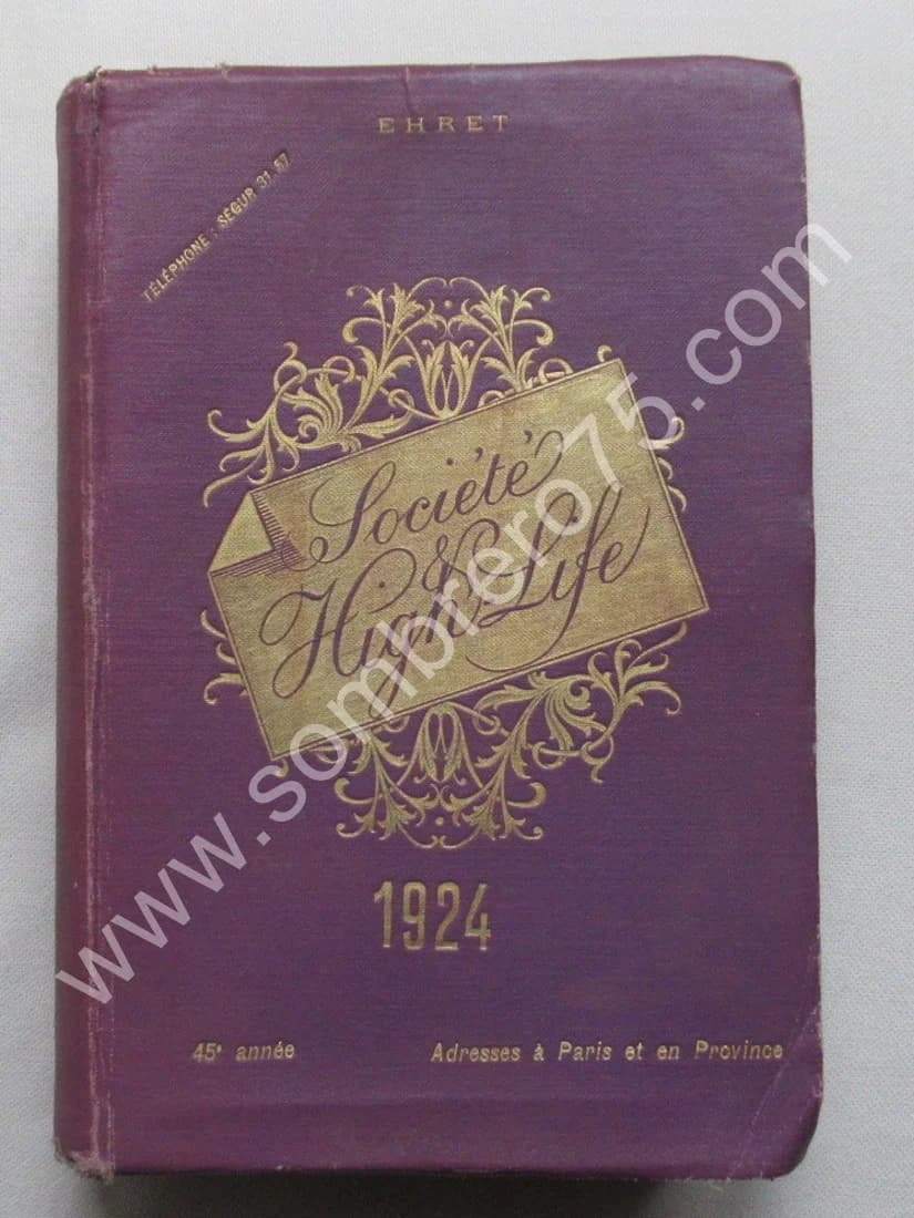 Société High Life 1924. EHRET