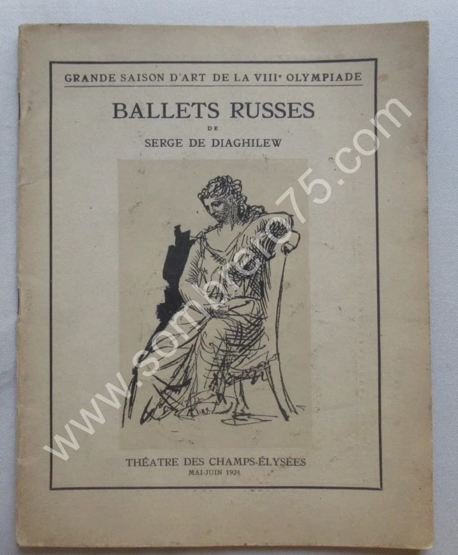 Ballets Russes de Serge Diaghilew. Mai Juin 1924. Picasso