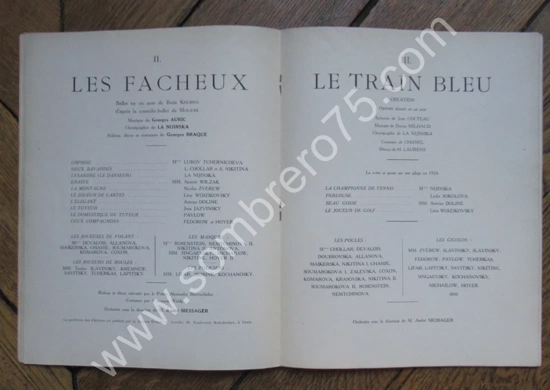 Ballets Russes de Serge Diaghilew. Mai Juin 1924. Picasso - Image 6