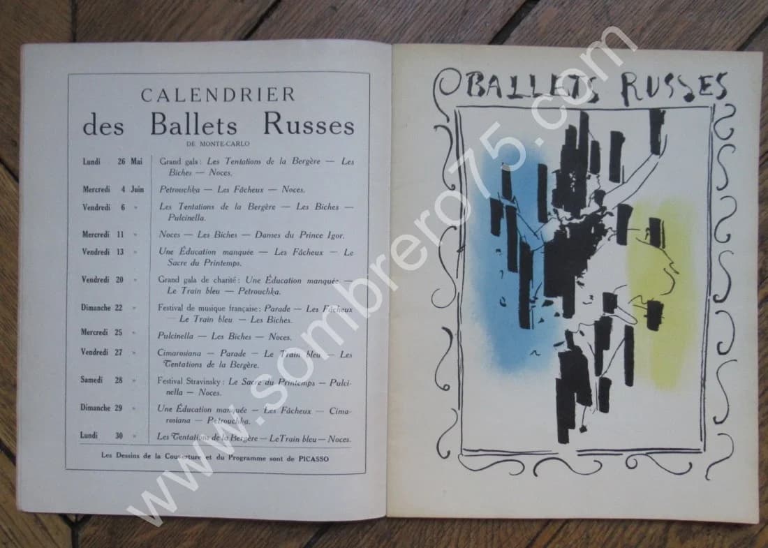 Ballets Russes de Serge Diaghilew. Mai Juin 1924. Picasso - Image 7