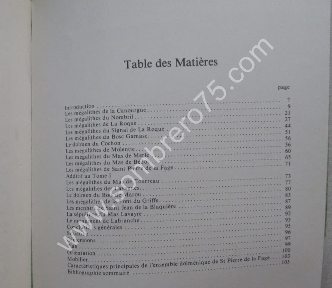 Ensemble Megalithique de Saint Pierre de la Fage. G. B. ARNAL. T 2 - Image 8