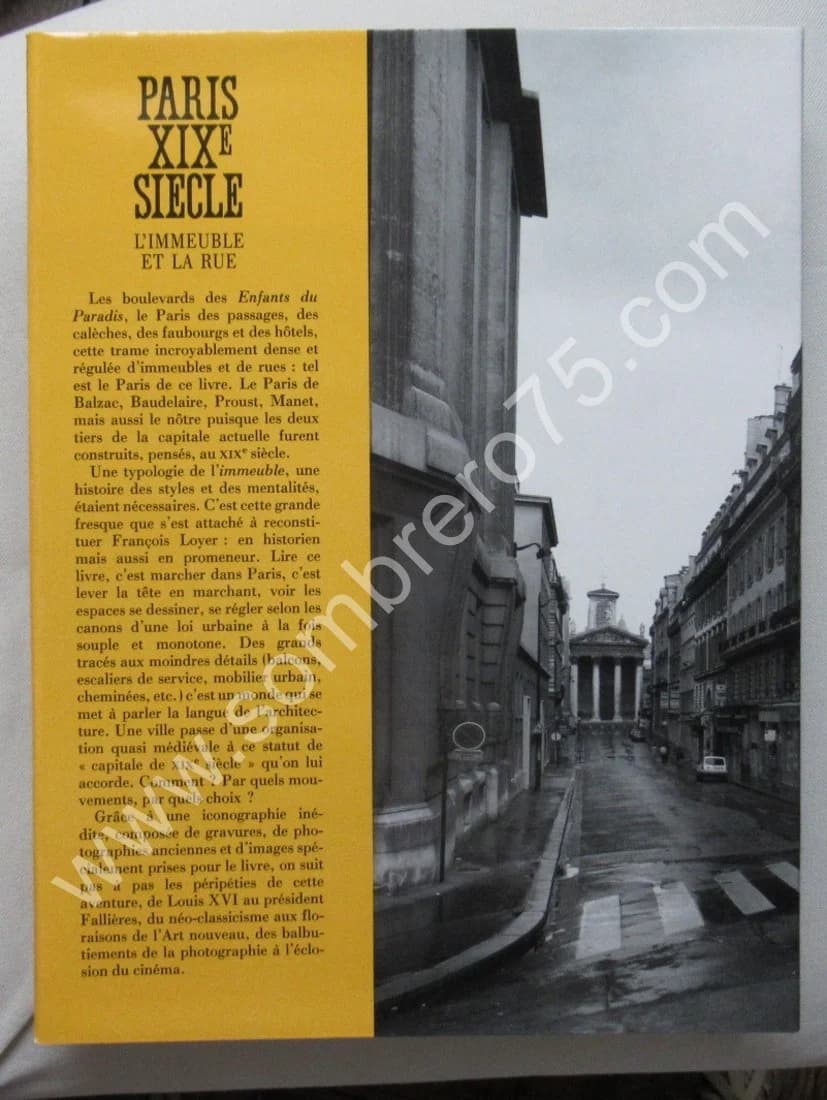 Paris XIXe siècle. L'Immeuble et la Rue. François Loyer - Image 10