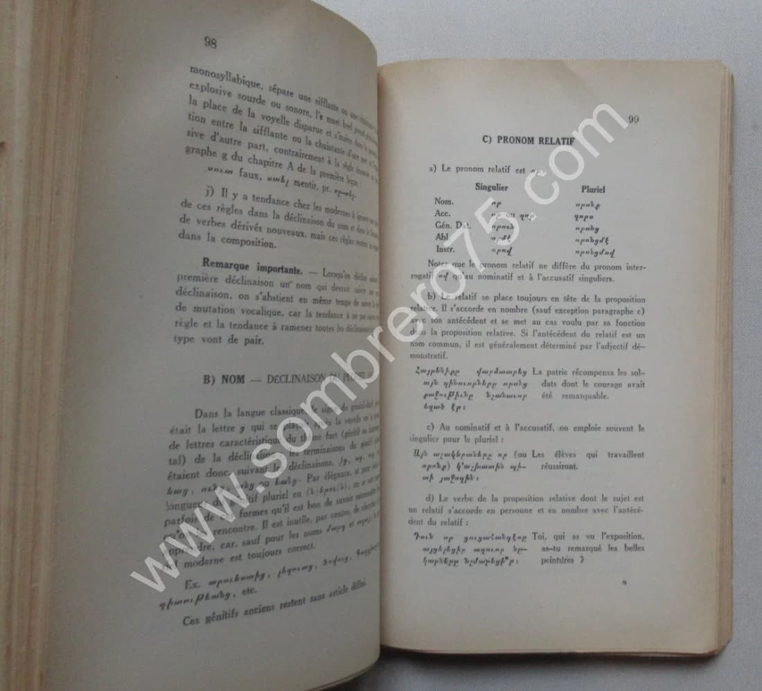 Manuel de Langue Arménienne. Arménien Occidental Moderne. Fréd. FEYDIT - Image 5