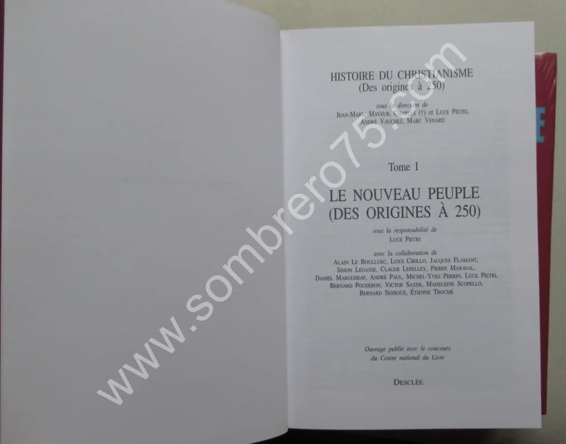 Histoire du Christianisme Vol 1. Le nouveau peuple. J MAYEUR L PIETRI - Image 3