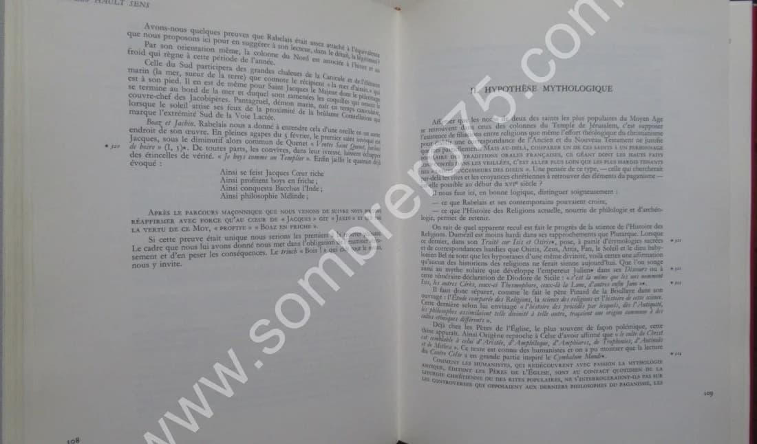 A Plus Hault Sens l'Esoterisme Spirituel et Charnel de Rabelais (2 vol.) - Image 5